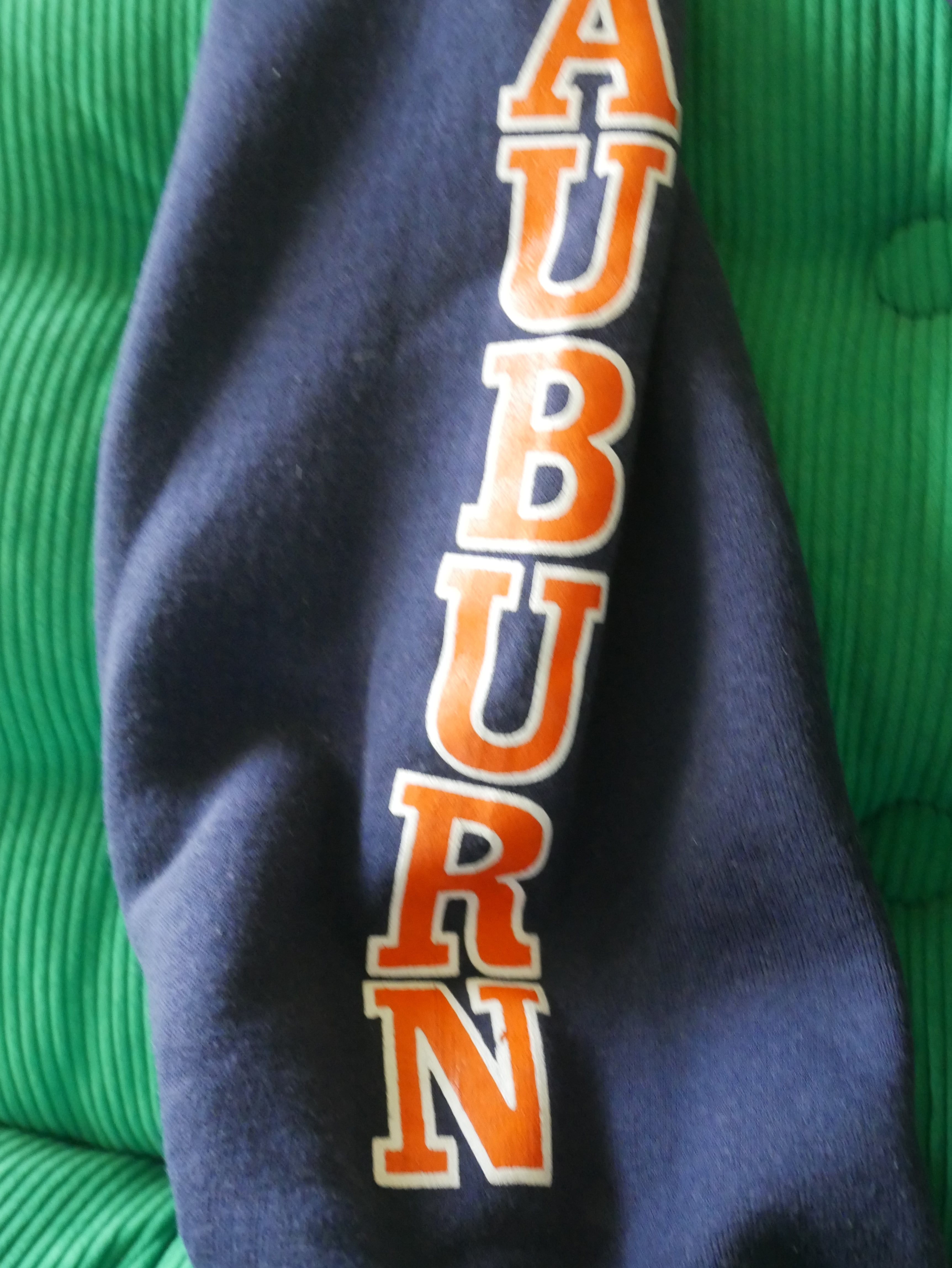 90s USA製 RUSSELL "AUBURN" College Sweat Pants Navy