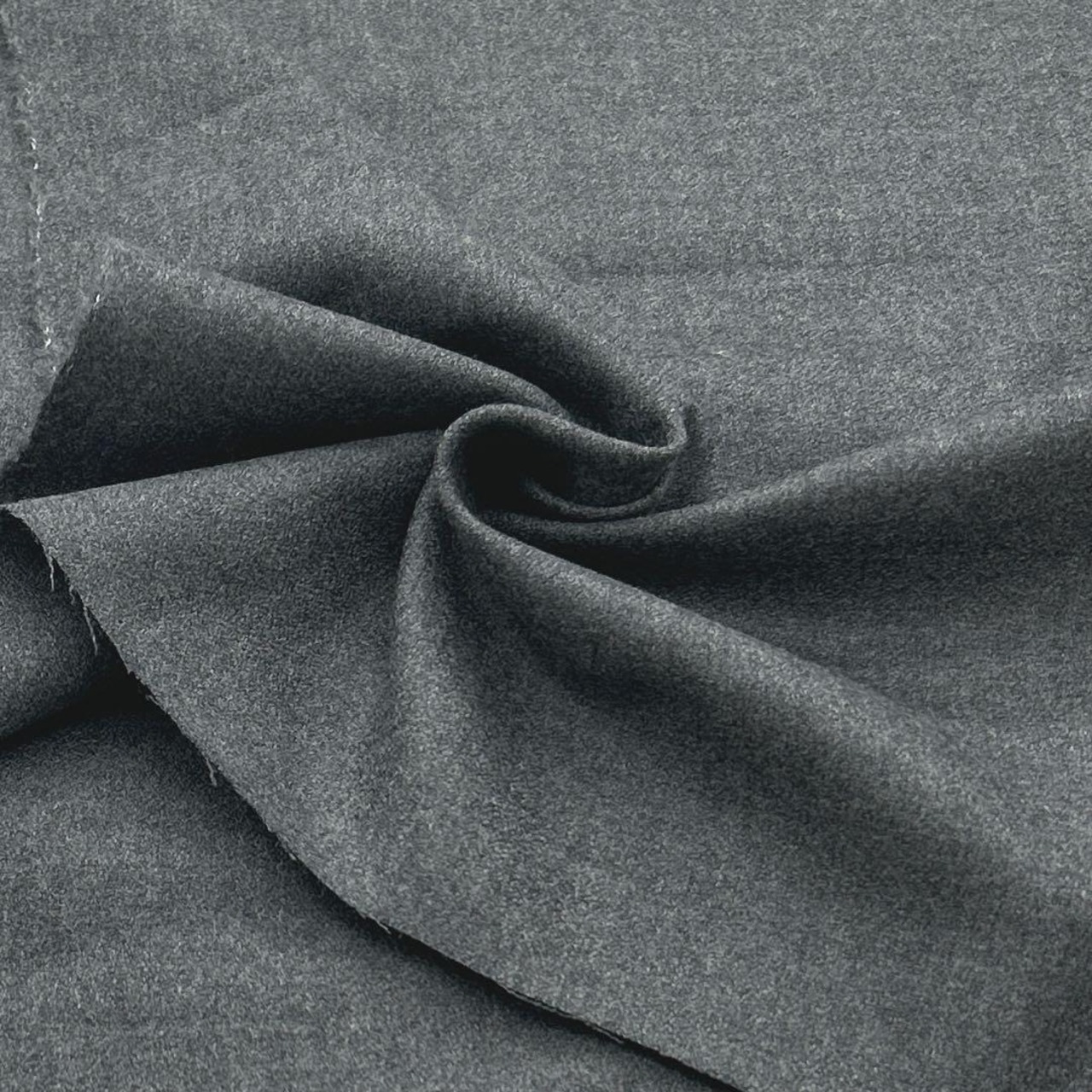 ★NY389◆2.6m◆ウール混両面弱起毛ソフト生地グレー