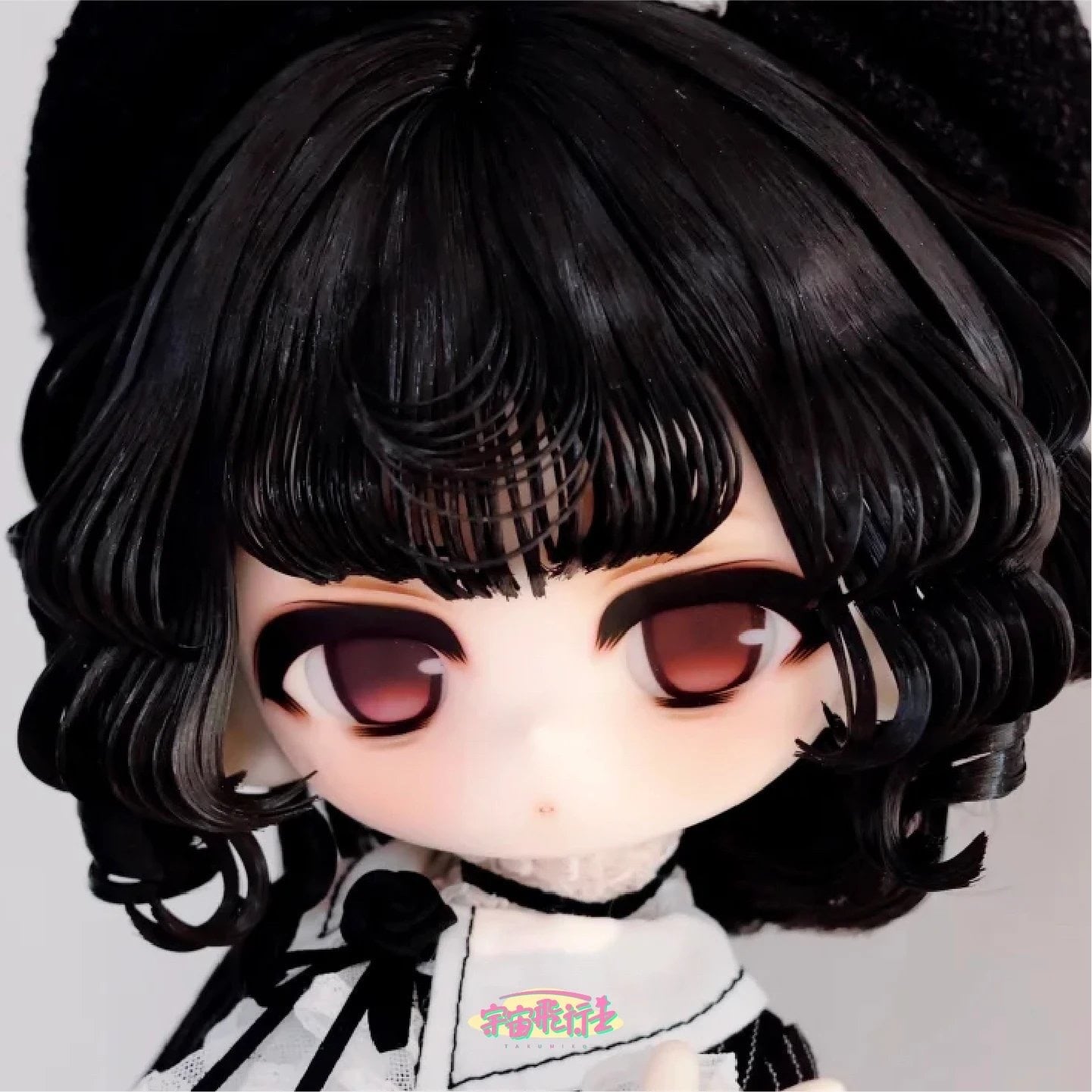 最終値下げ！ 1/6 ブラックウィドウ　カスタムヘッド ヘッドのみ！メイクなし！Takumiko宇宙飞行士 微 1/6ボディ用 3分bjd