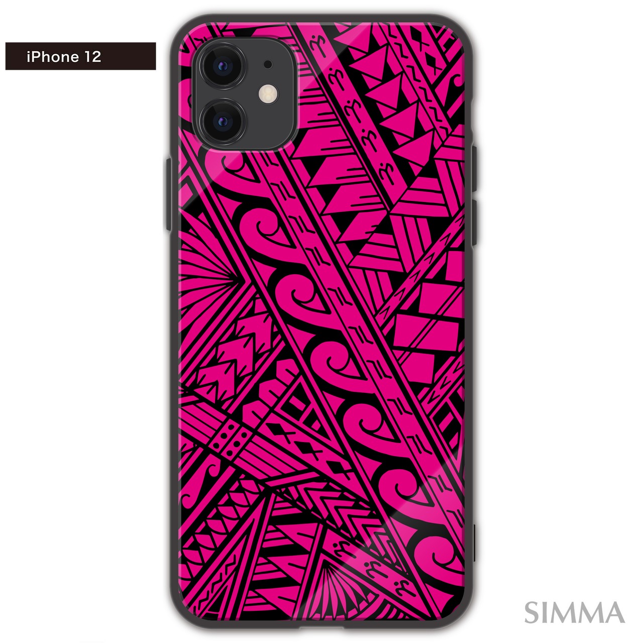 AOKI SAYAKO ガラス スマホケース【Beginning - Pink】