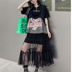 Letter print dress (ME445)