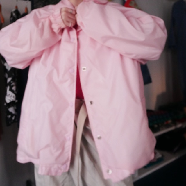 Baby pink coach jacket