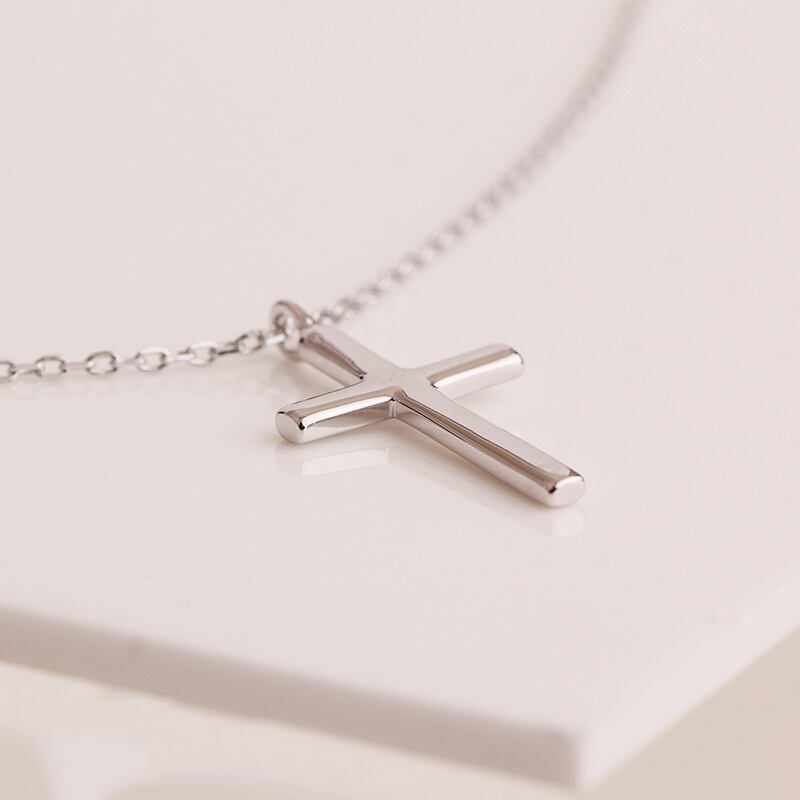 上品クロス ネックレス レディース シルバー925アクセサリー