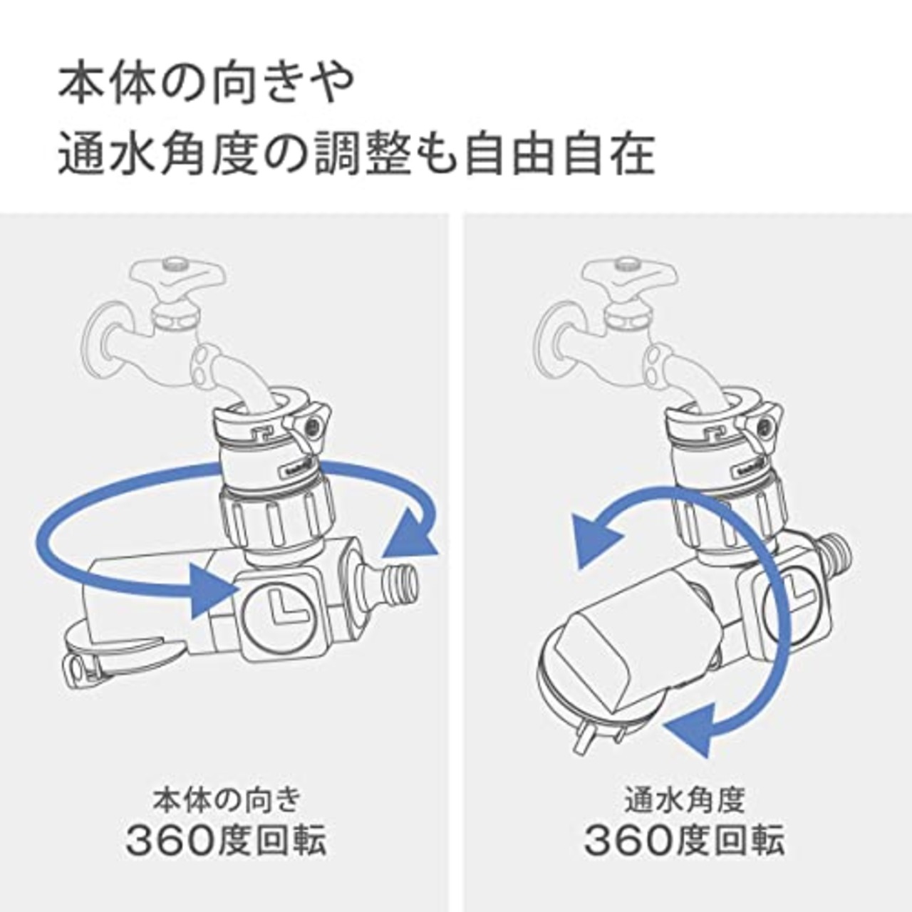 タカギ(Takagi) ラクロック蛇口分岐シャワー G1074GY