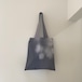 ritsuko karita/Around me tote bag Flower bed(gray)