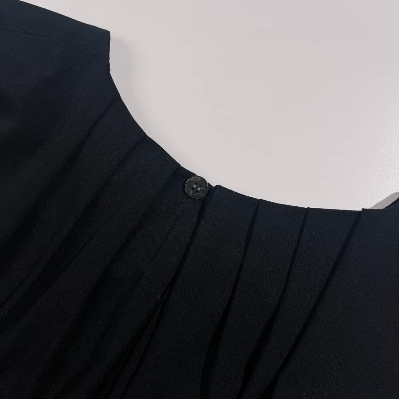 Y's for living ワイズフォーリビング タック ノースリーブ ワンピース ドレス /ブラック系 レディース ヨウジヤマモト