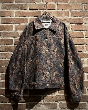 【Caka act3】80’s “Norm Thompson” Paisley Pattern Vintage Tracker Type Jacket