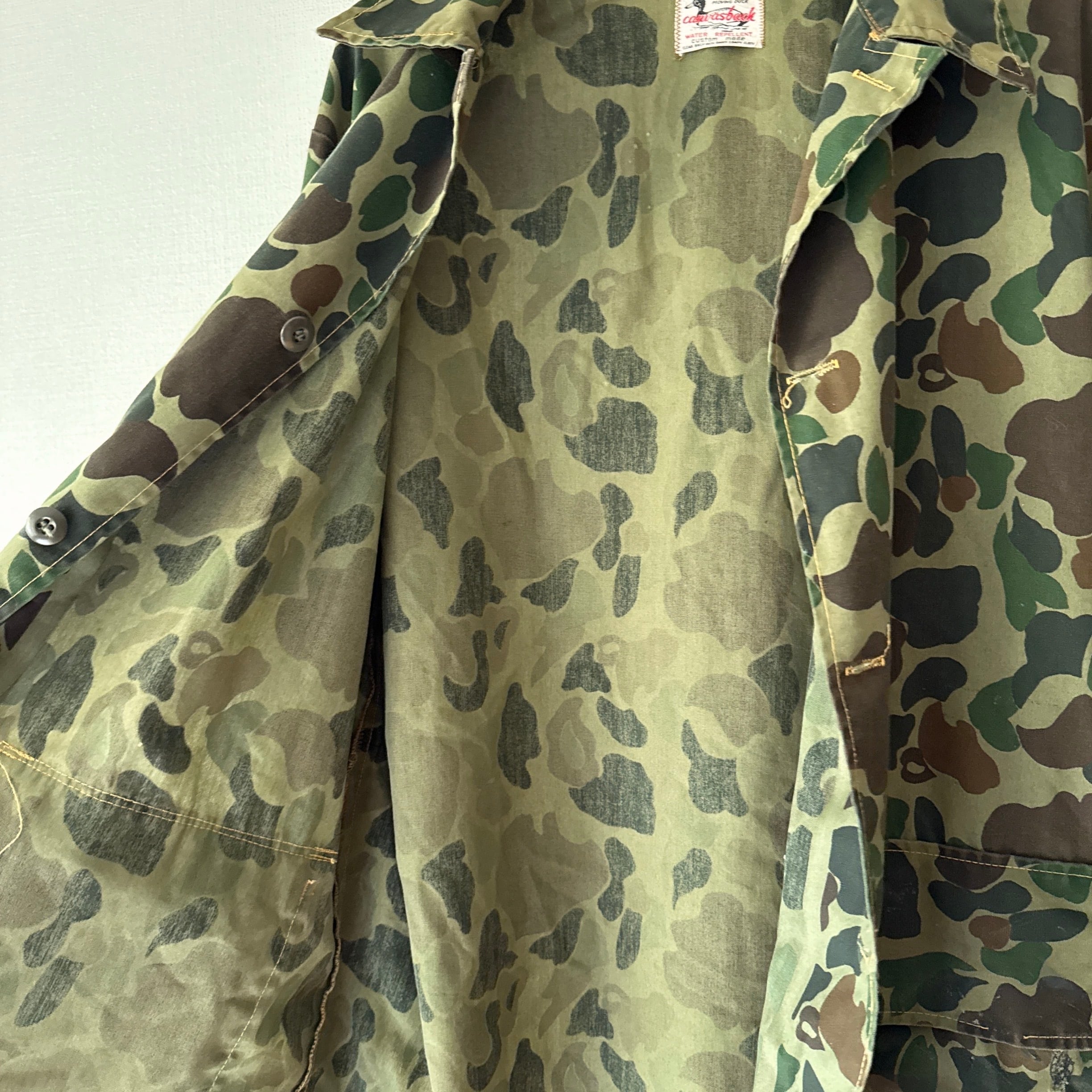 70s SAFTBAK ダックハンターカモ カバーオール USA製 70's Canvasback Duck Hunter Camo Hunting Jacket ハンティング