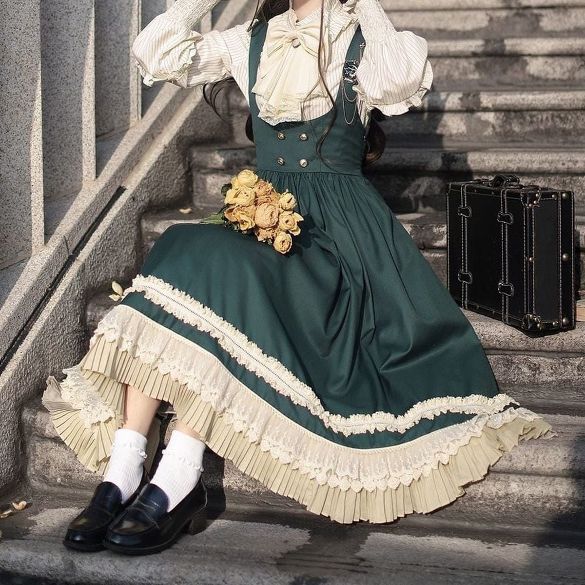 魔法学園エレガントケープ付きセットアップ：ケープ(ショート丈