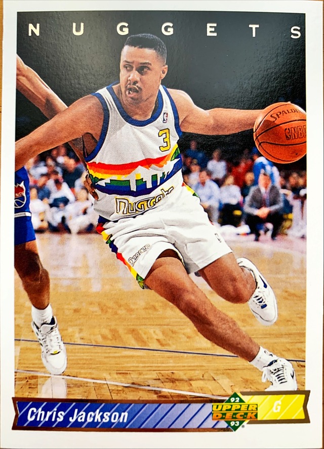 NBAカード 92-93UPPERDECK Chris Jackson #117 NUGGETS