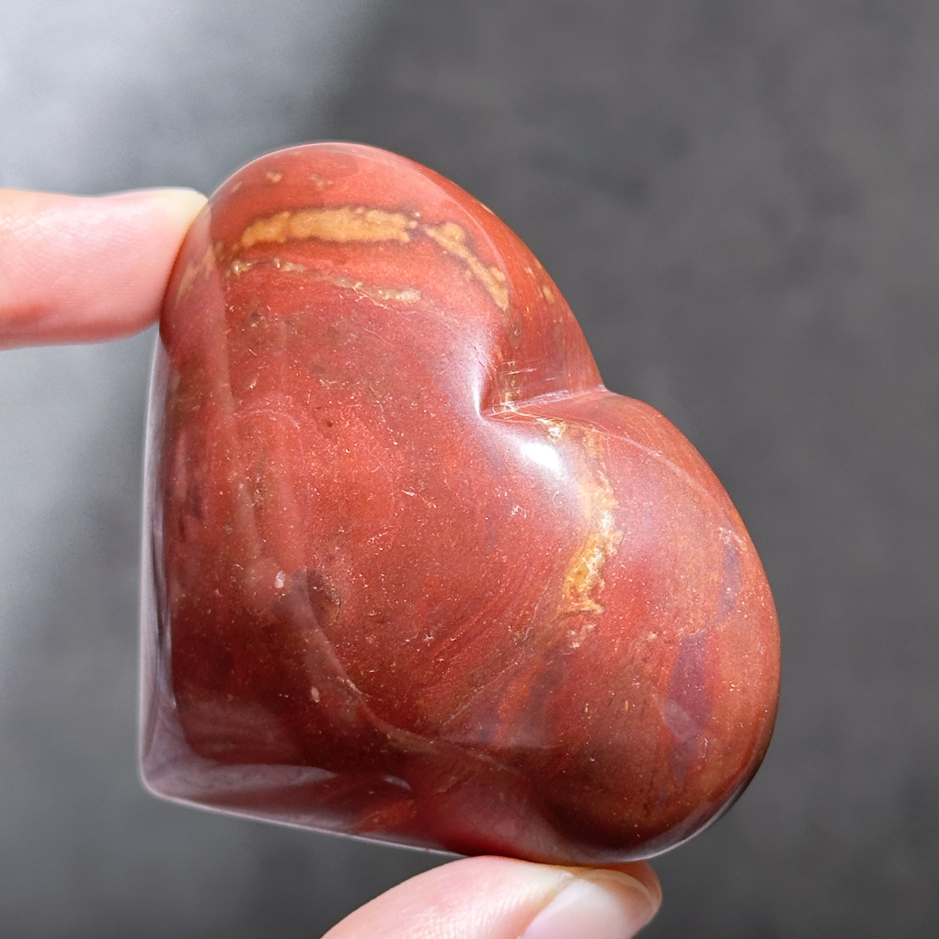 レッドジャスパー ハート31◇ Red Jasper ◇天然石・鉱物