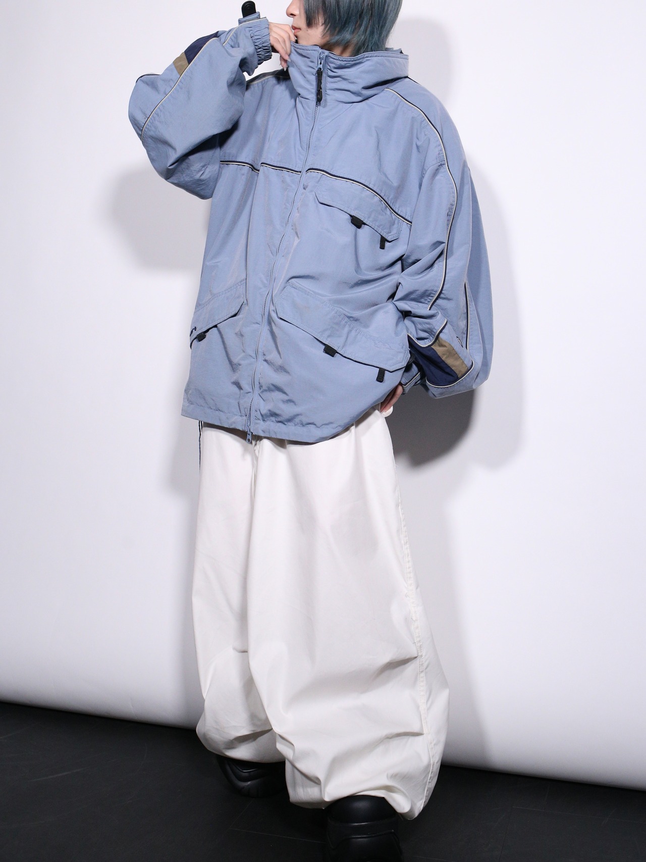 "Colombia" cyber blue coloring mountain jacket - 4