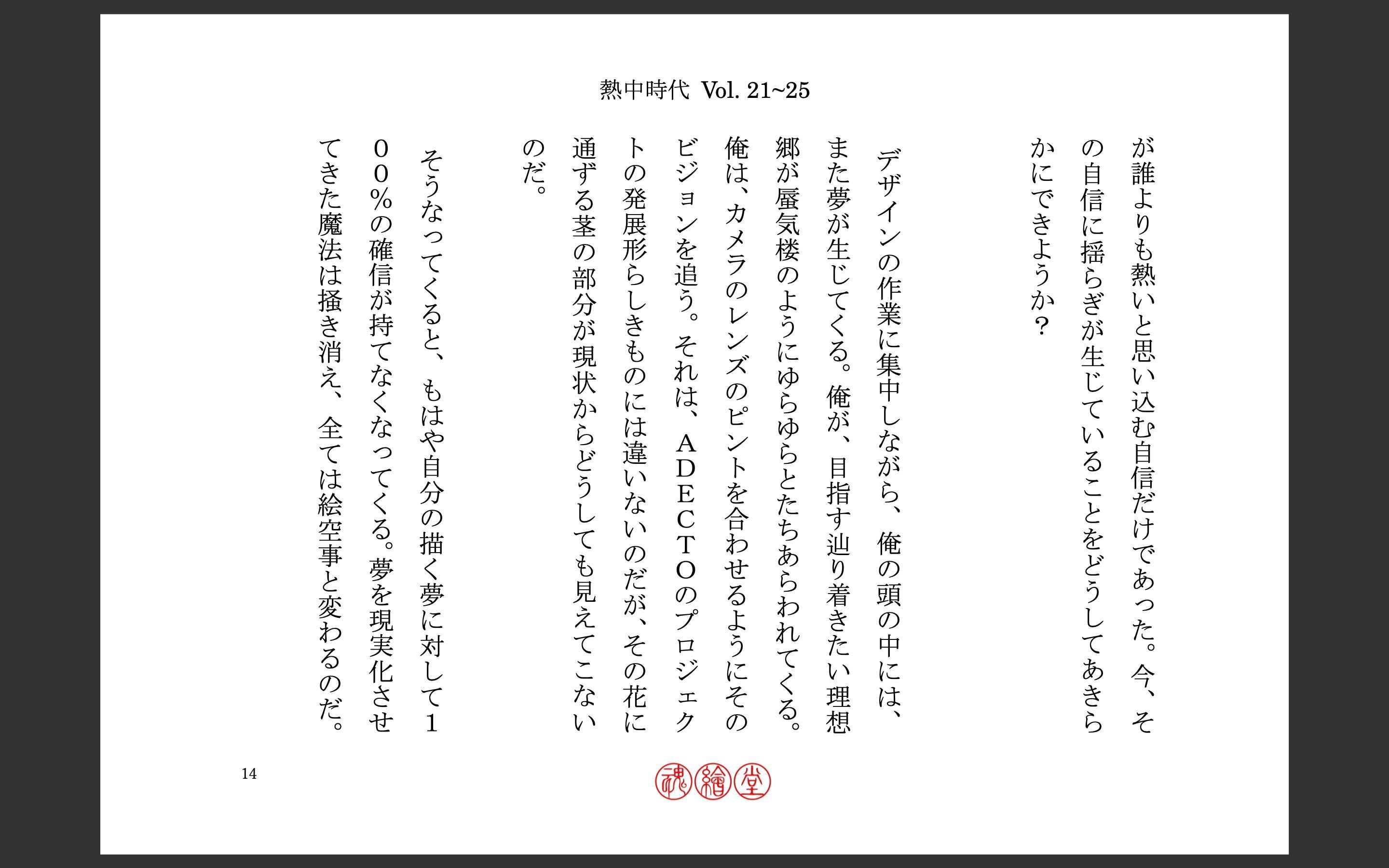 熱中時代 Vol. 21~25 PDF本 | YOGA TANEGASHIMA