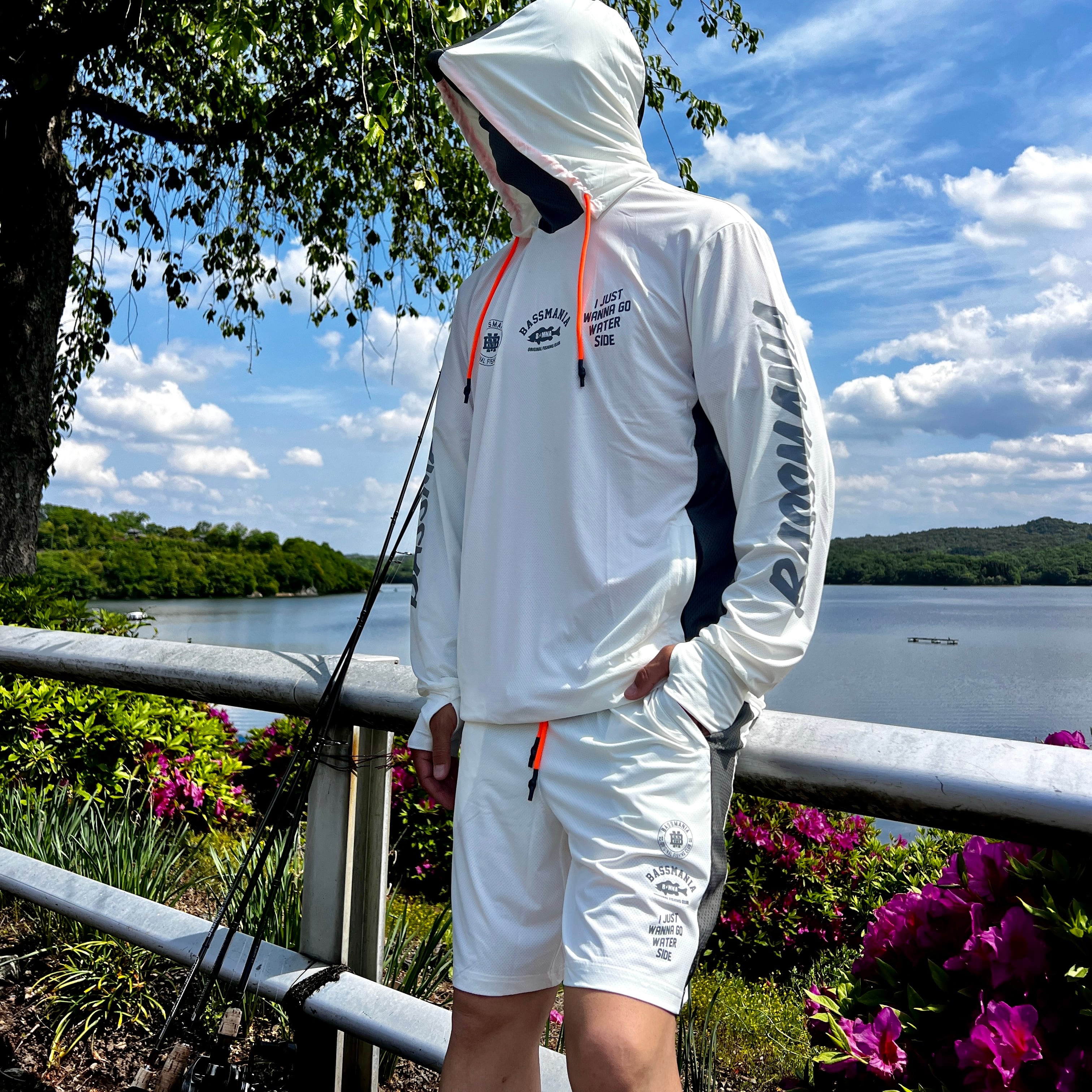 3WAY UV Rush Cool Logo Pullover［WHITE］［LIMITED］ | bassmania.jp