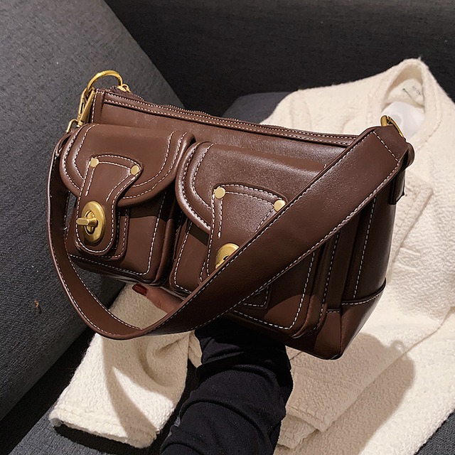 スタンダードオータムウィンター レトロ 秋物 冬物 スクウェア メッセンジャーバッグ Tiancai_Wing_Bag57933015420