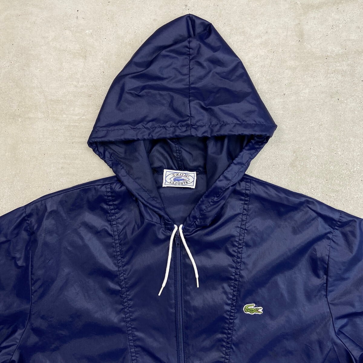 70~80年代 LACOSTE IZOD ラコステ ナイロン アノラックパーカー メンズ