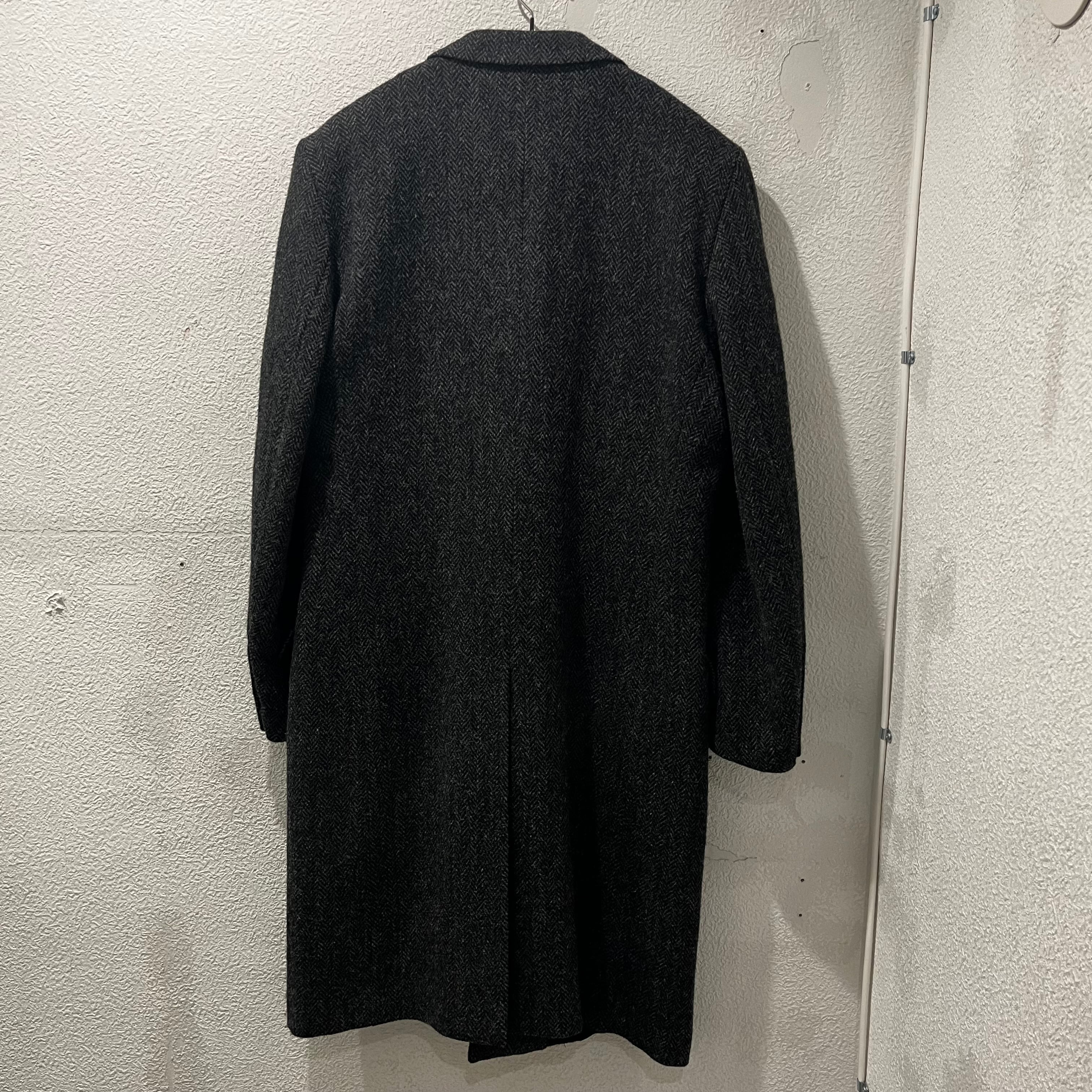ディオールオム 06AW カシミアショート丈Pコート 44 黒 Dior 見越し
