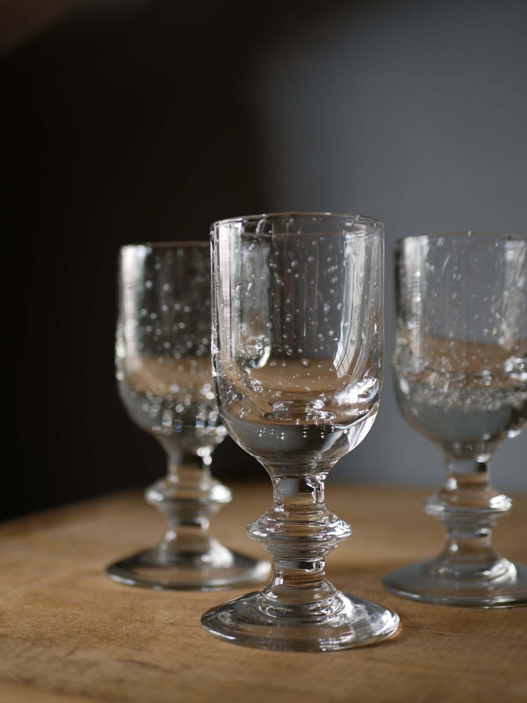 トロンプルイユ ステム グラス フランスヴィンテージ ブロカントのある暮らし