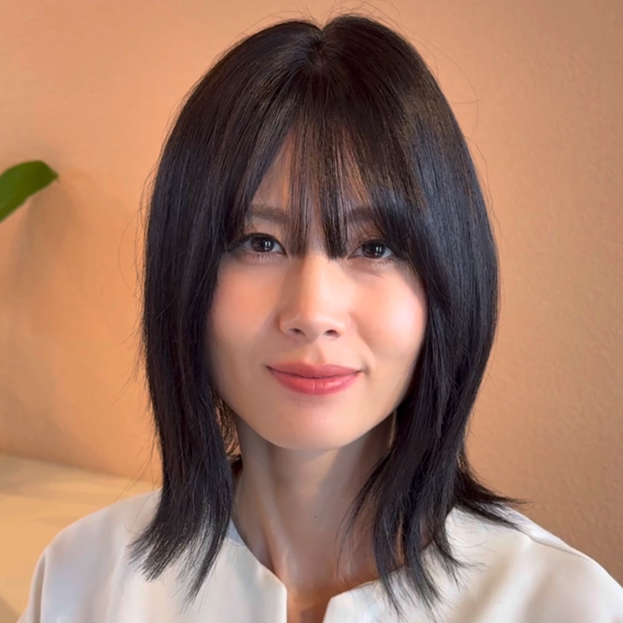 5プレミアム・カノン(ブラック)人毛フルウィッグ