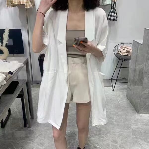 リネン混オーバーサイズジャケット　AJ33167-5821