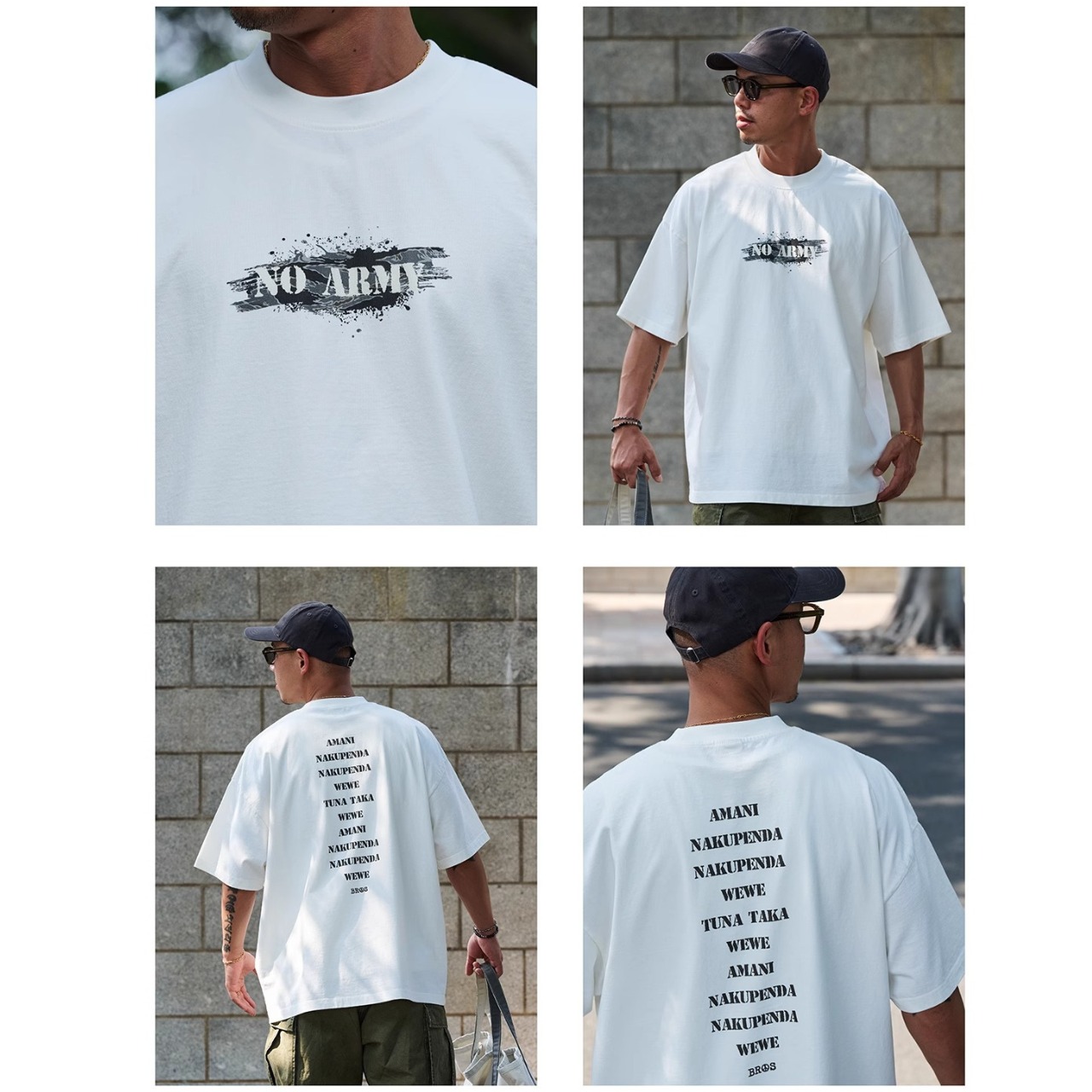 Military-inspired street logo tee 0934 - 11