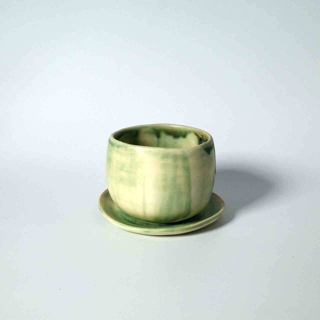 c0001 japots 第三弾元川知子の作品小鉢皿セットカラー緑