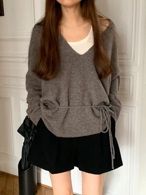 [OUNCE] Yac string v knit / 2color