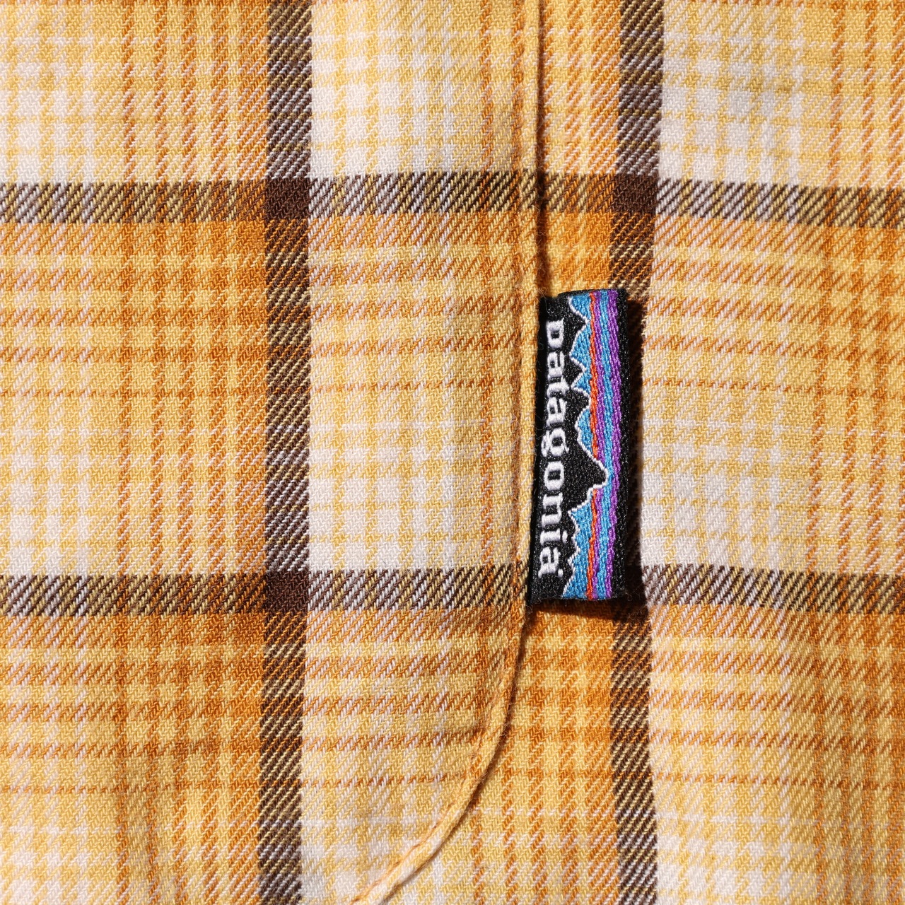 極美品 M 10年 イエロー オンブレチェックシャツ 長袖 Patagonia パタゴニア
