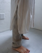 *【廃棄パイナップル炭染め×シルクモヘヤニットパンツ】KNIT 199