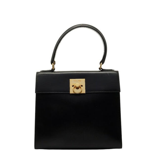 セリーヌ ハンドバッグ ブラック レザー レディース CELINE 【中古】