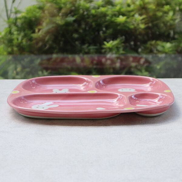 波佐見焼 新うさぎピンク 3点セット 15-067 | MARUFUKU utsuwanohana