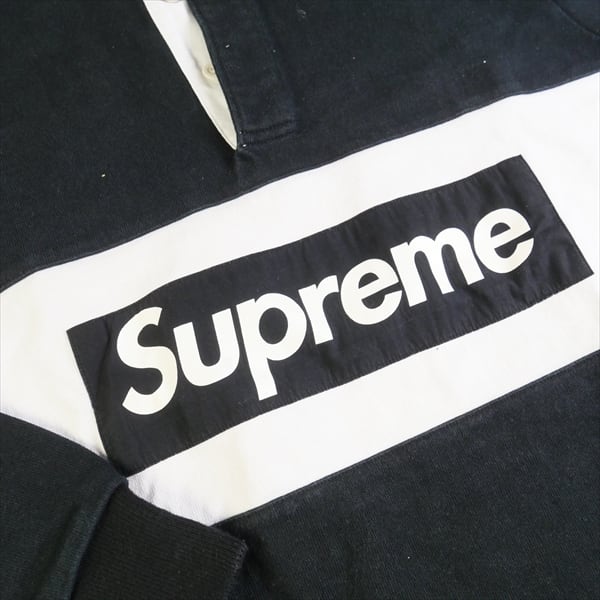 Size【M】 SUPREME シュプリーム 15AW Team Rugby Black ラガーシャツ