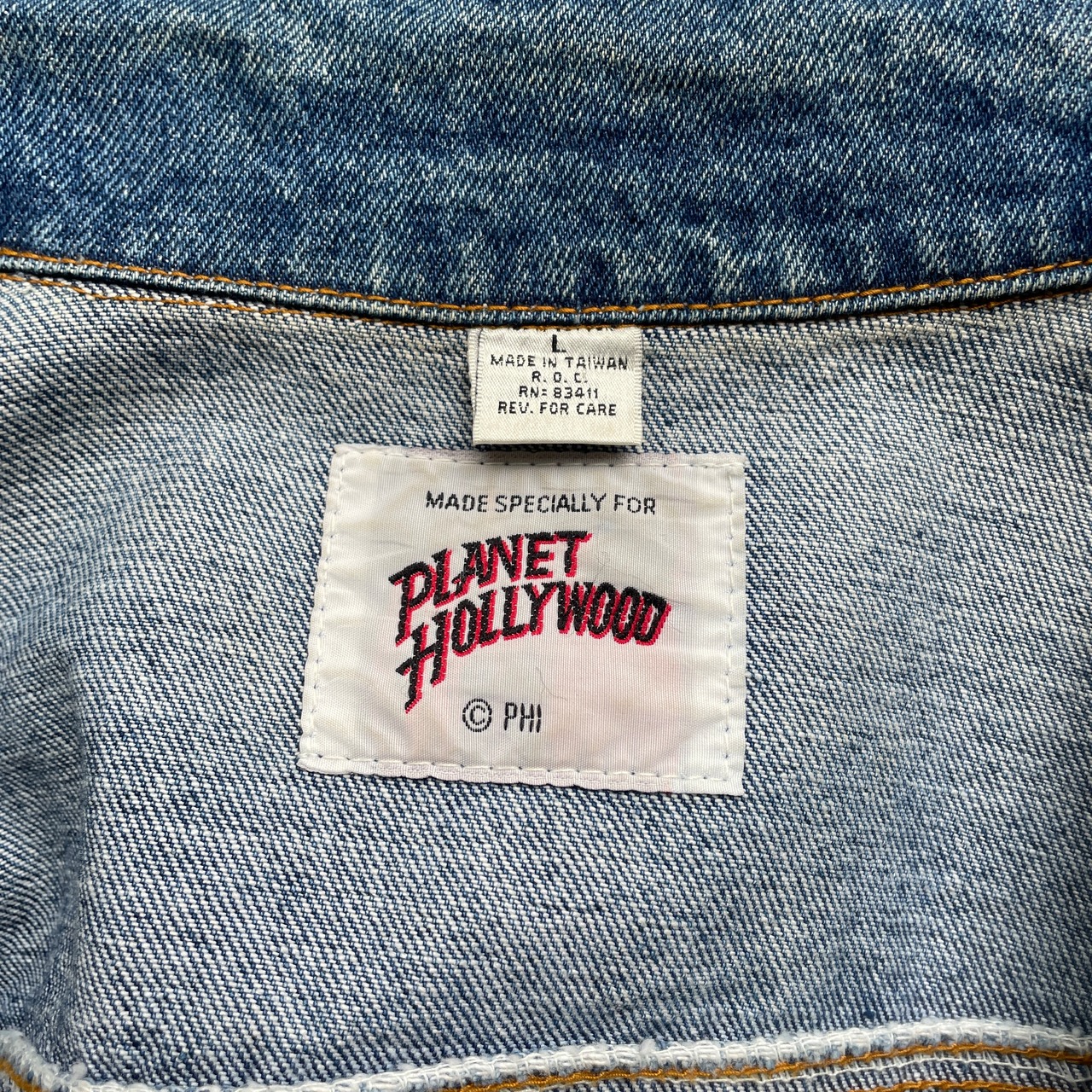PLANET HOLLYWOOD PHOENIX プラネットハリウッド ロゴ刺繍 デニム 