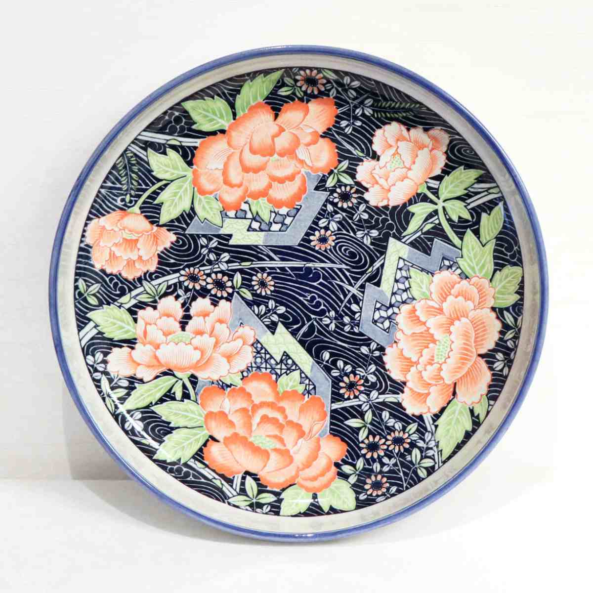 赤水・丸大皿・鉢・深皿・絵皿・No.200421-024・梱包サイズ80