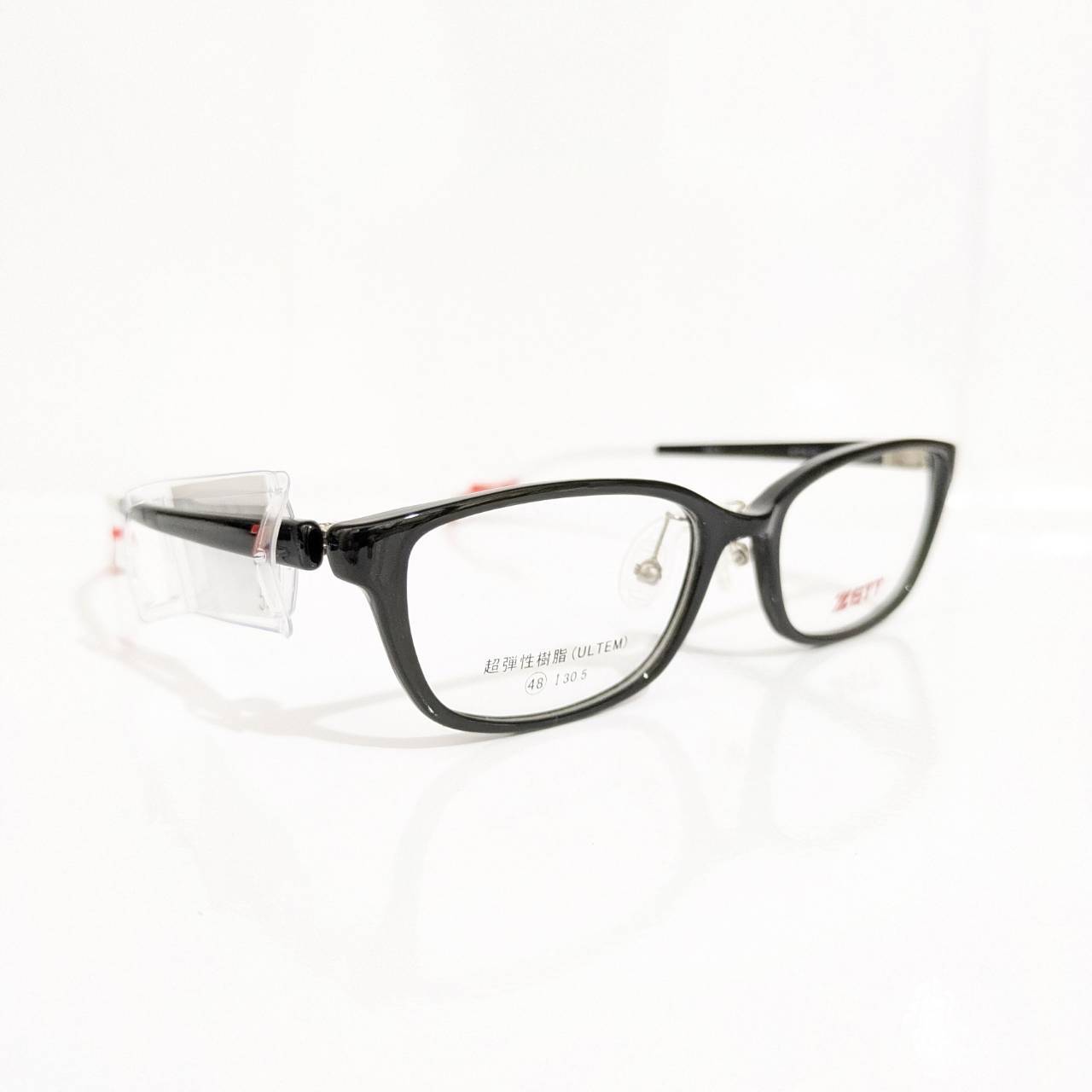 【ZETT】スクエアセルフレーム ブラック