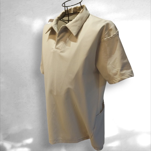 新古美品  CCP サイクル ポロ  Light Beige  L size   定価14300円