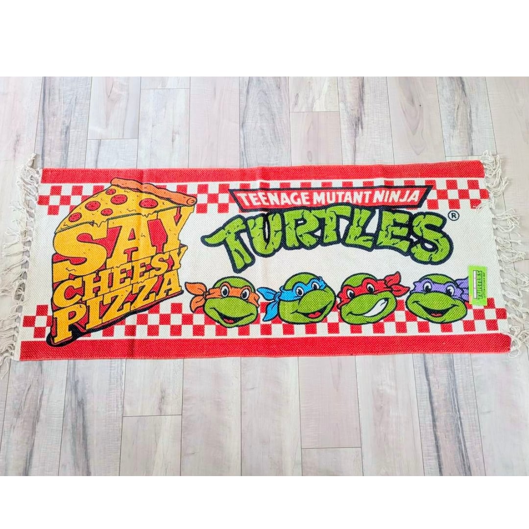 ♧【 Teenage Mutant Ninja Turtles（ ティーンエイジ ミュータント ニンジャ タートルズ ）】 KITCHEN MAT / キッチンマット / COTTON MAT /  コットン マット/ Floor Mat / フロアマット / ロングバージョン〚アメリカン雑貨 アメトイ〛