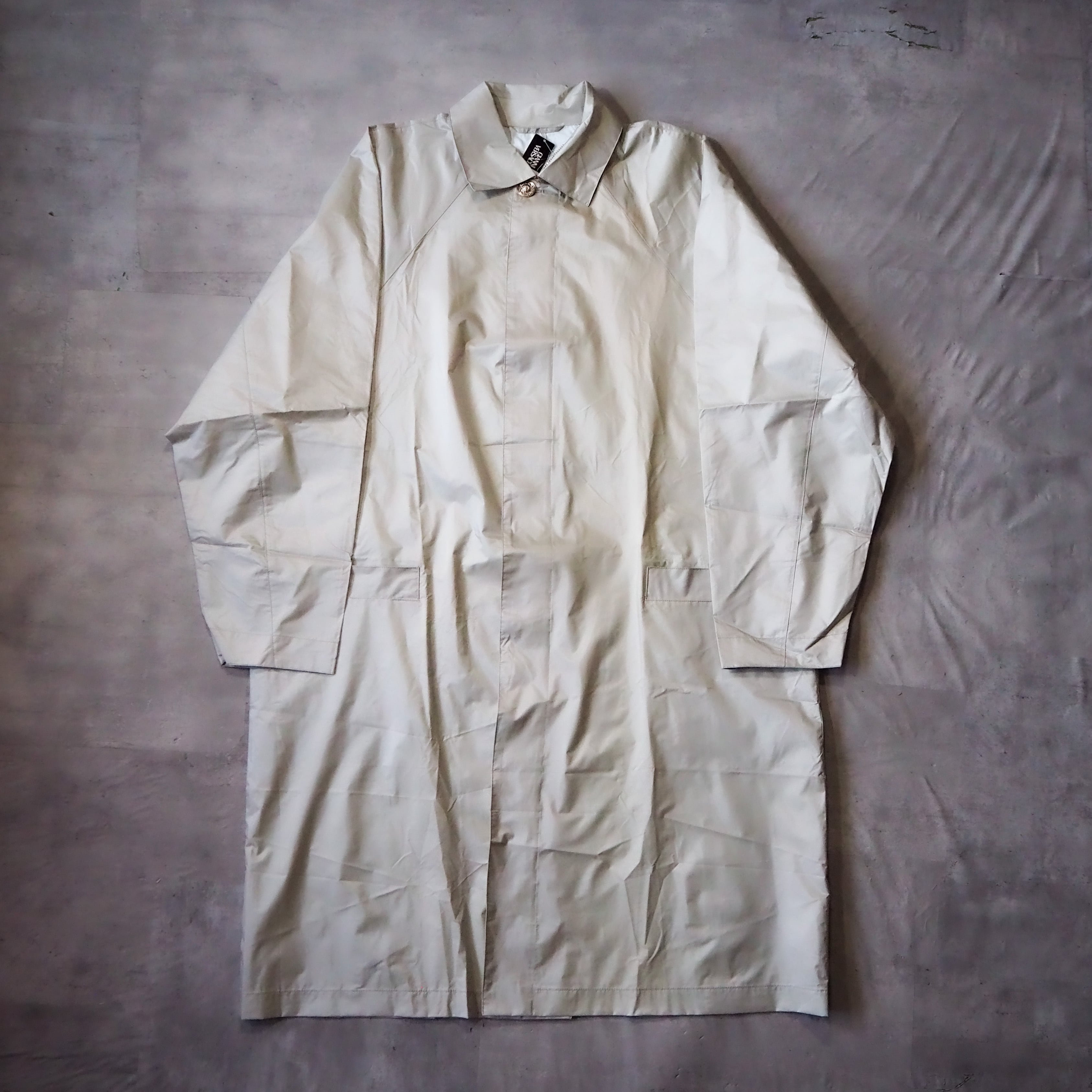 “GIANNI VERSACE” dead stock nylon long coat made in Itary ヴェルサーチェ タグ付  デッドストック ナイロンコート イタリア製