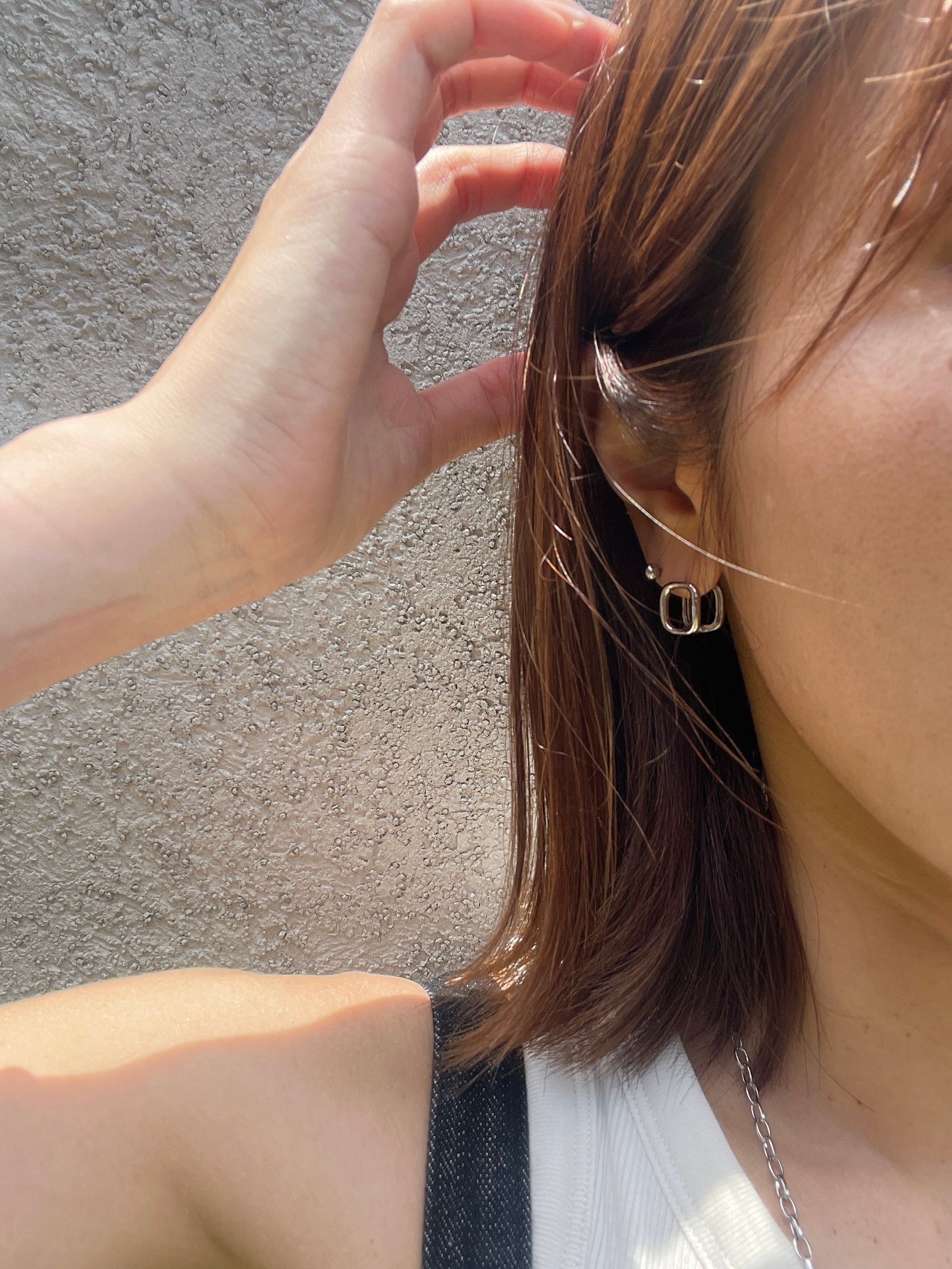 ダブリングスクエアピアス | joie