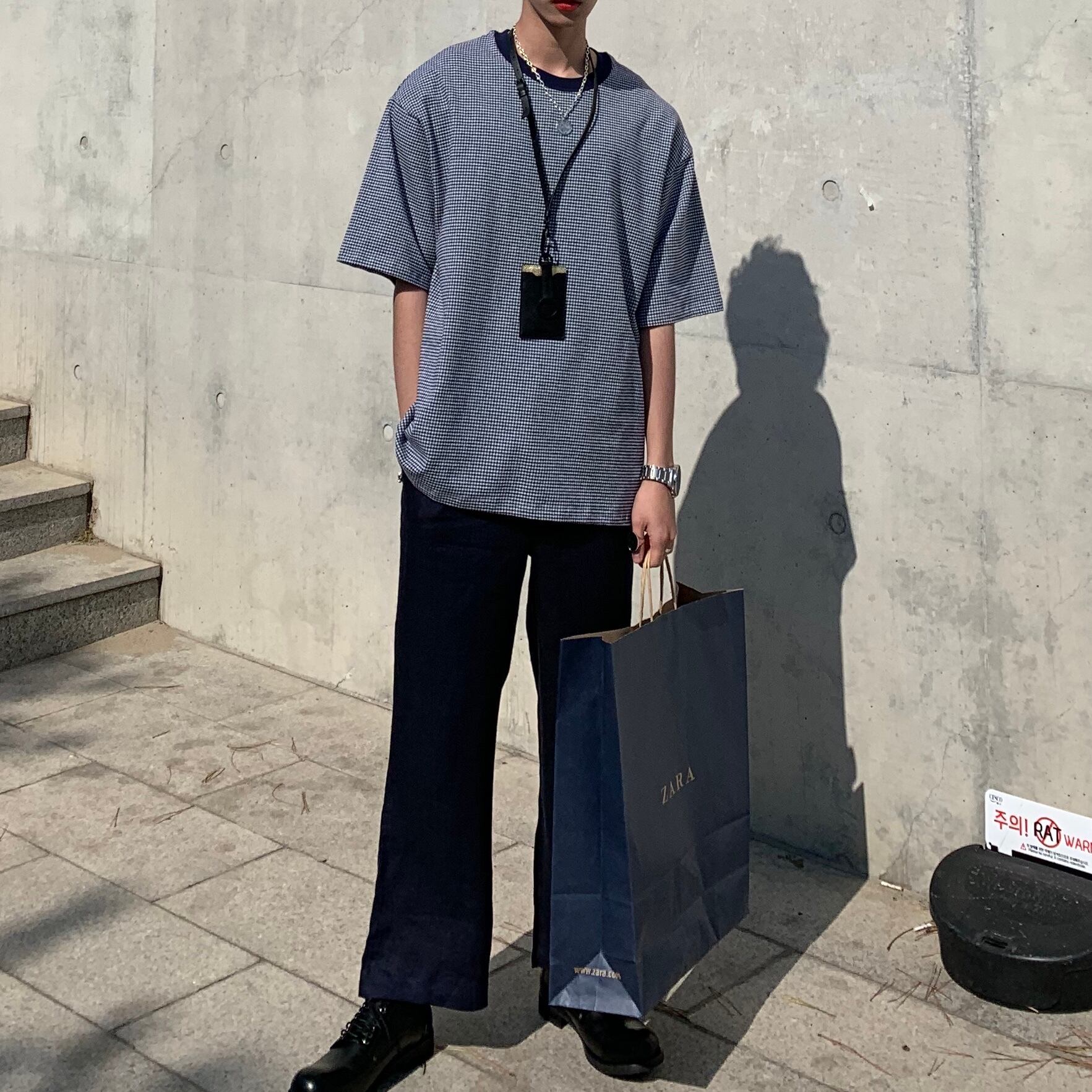 全2色 Tシャツ カットソー 無地 カジュアル おしゃれ