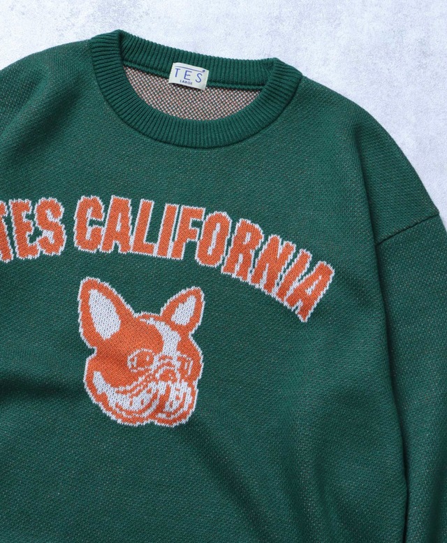 期間限定 SALE！TES テス ザエンドレスサマー COLLEGE BUHI CREWNECK KNIT / クルーネックニット ¥14,000+tax(¥15,400)