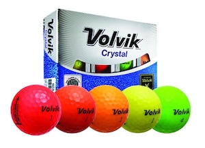 【Volvikボルビック】CRYSTALクリスタル カラーゴルフボール　
