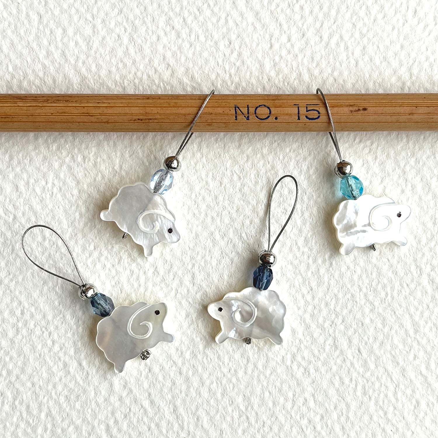 ステッチマーカー【シェル羊 青系・改・22】