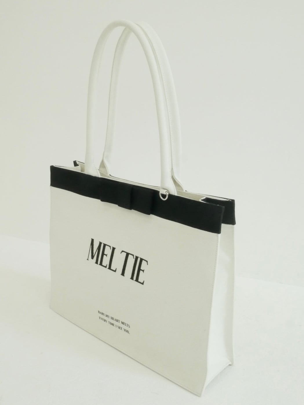 ribbon canvas tote bag〈LARGE〉 | meltie