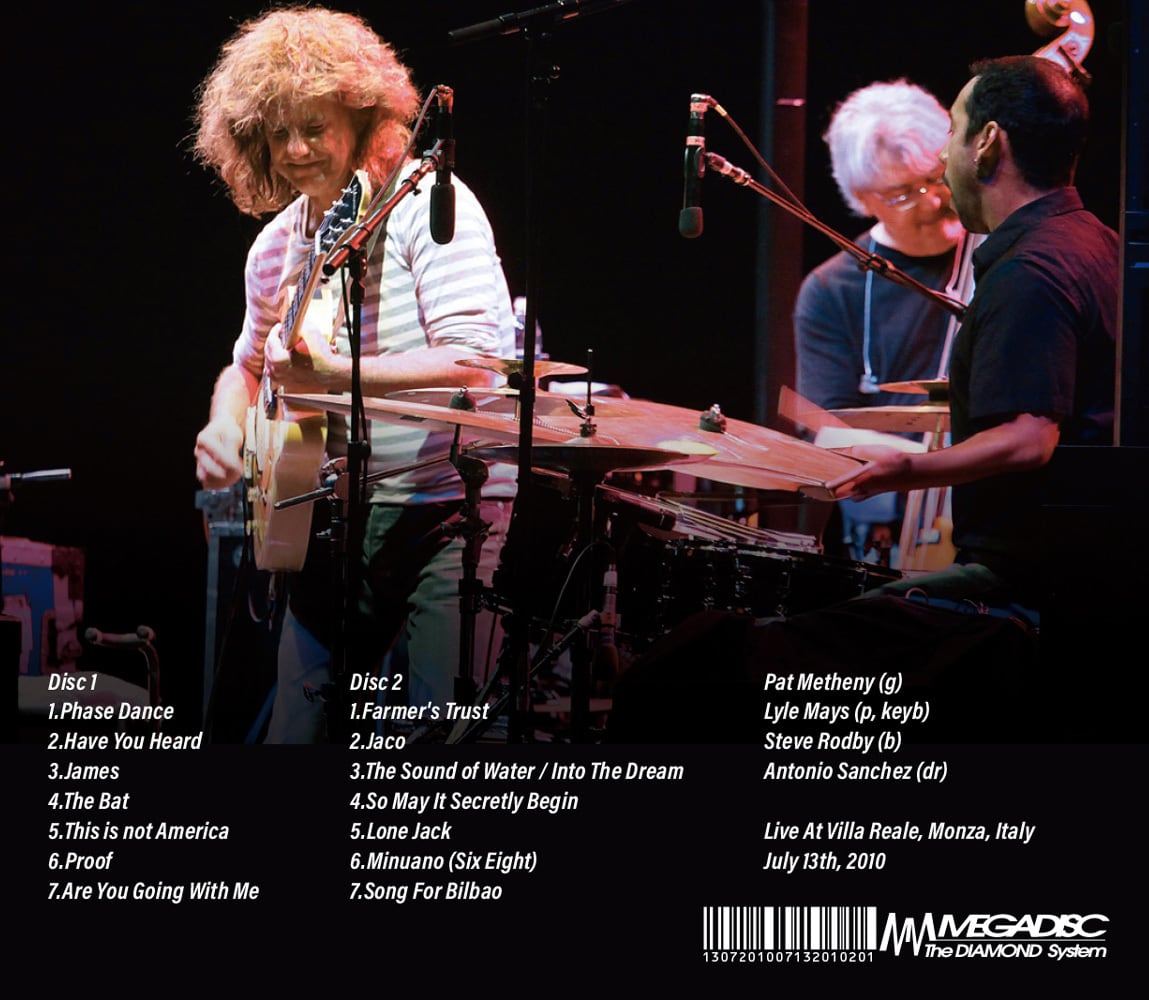 PAT METHENY GROUP / MONZA 2010(2CDR)2010年のPMG音源が初の