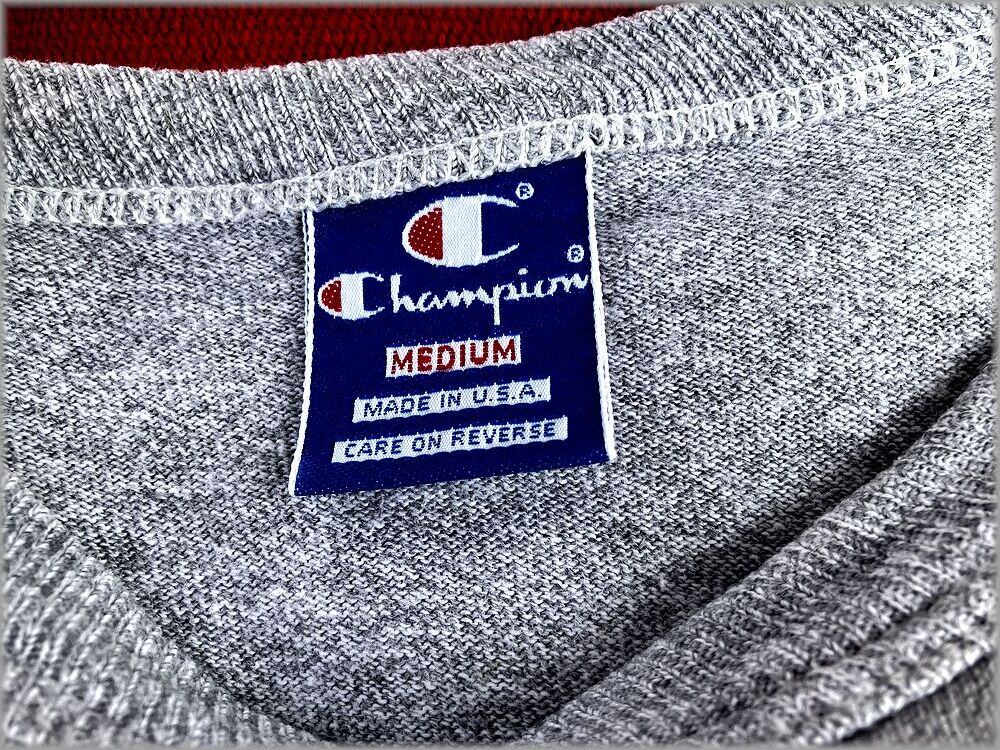 ☆Champion チャンピオン 90s 刺繍タグ USA製 Tシャツ 88/12 霜降り