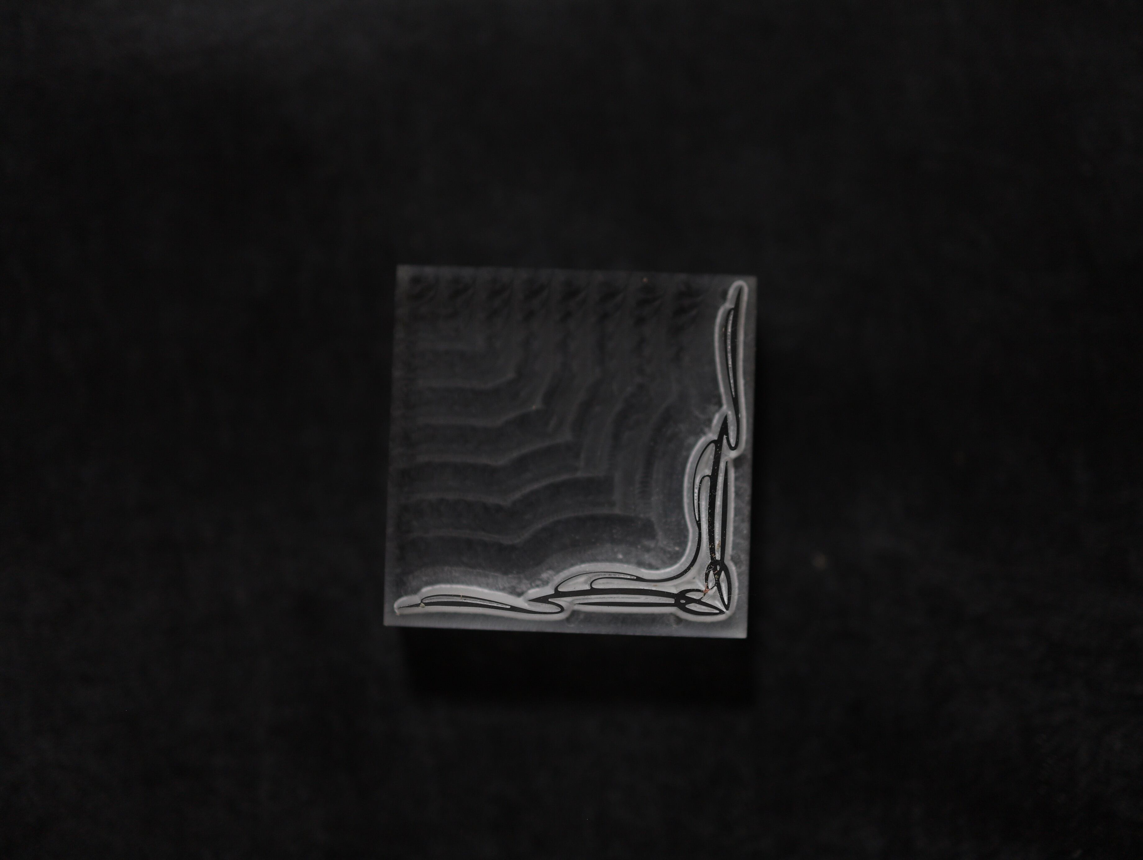 【アクリル刻印】コーナーボーダー ピンスト タイプA　　レザークラフト用