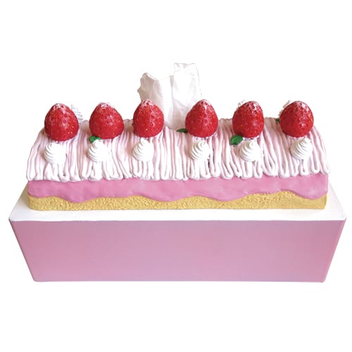 おもしろティッシュケース バラエティ「ロールケーキ」 Fun Tissue