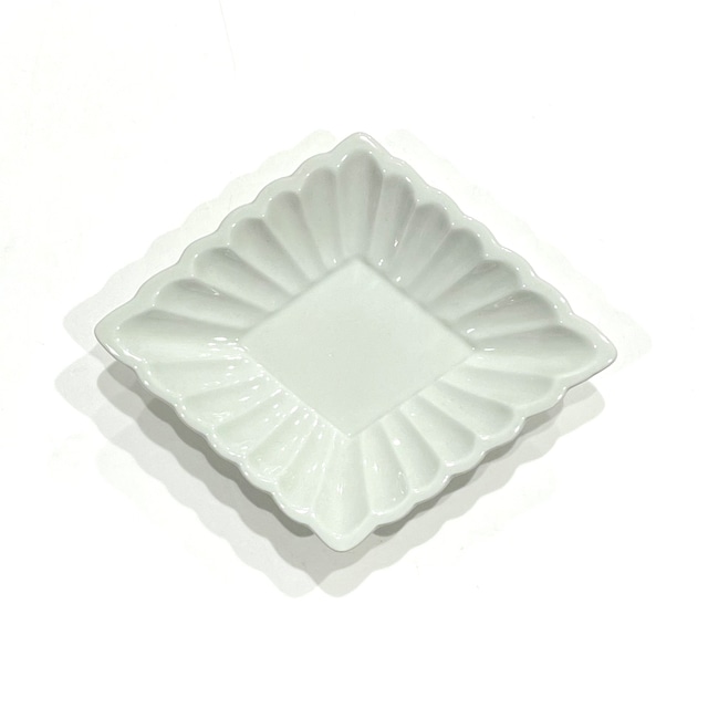 菱形 小皿 (ホワイト)