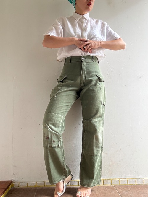 1960s Vintage Military Cotton Pants
